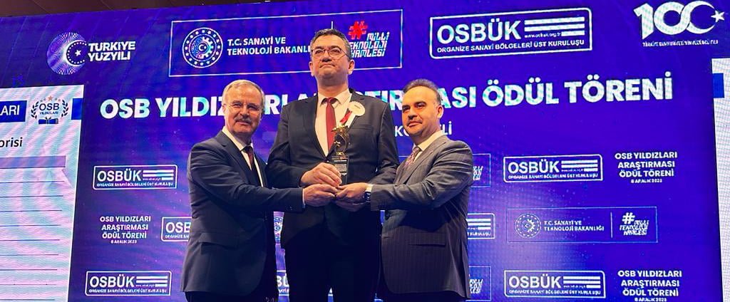 Yıldız Pul received an award in the category of the company that increased its R&D expenditure the most in the Stars of OSB Survey